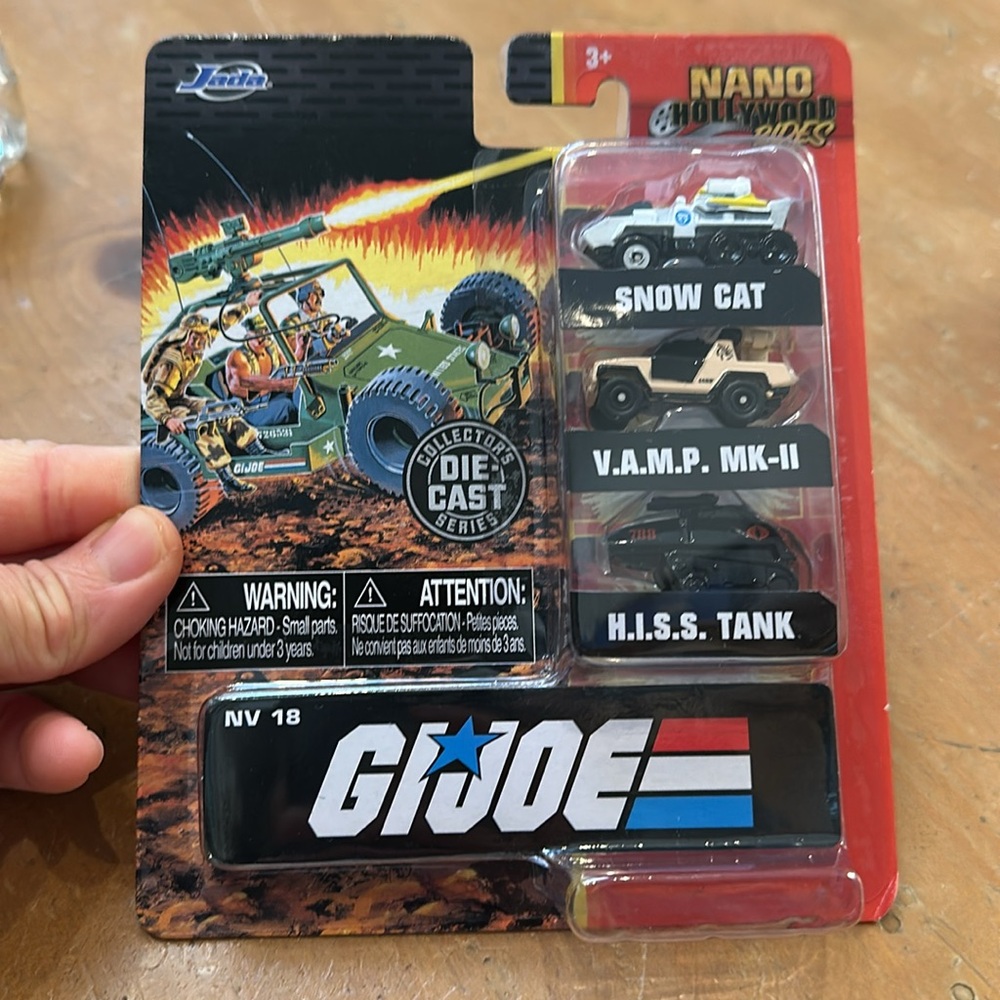 Jada Toys GI Joe 1.65" Nano 3-Pack Die-cast Cars